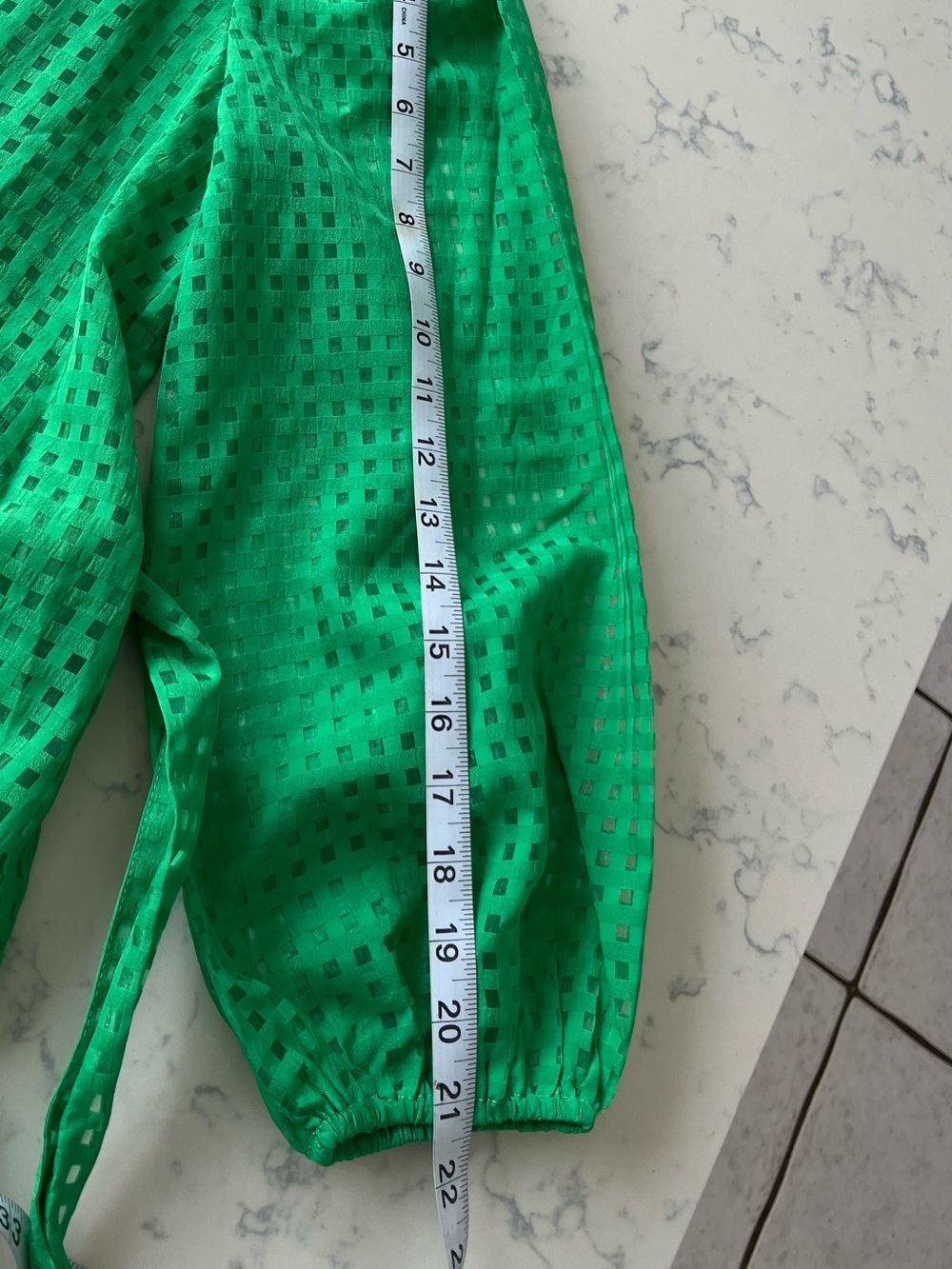 entro Green Eyelet Midi Shirt Dress - Picture 12 of 14